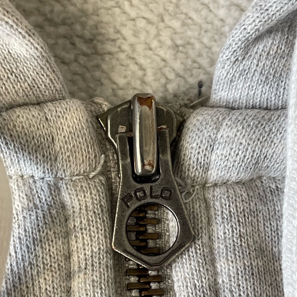 #21 VINTAGE RALPH LAUREN Big & Tall Fleece Full-Zip Hoodie thick (LT) - Picture 10 of 15